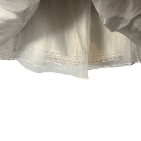 Max Mara Pianoforte Black Silk Strapless Tulle Tea Dress Women Sz IT 42 Sz US 8 - Picture 10 of 13